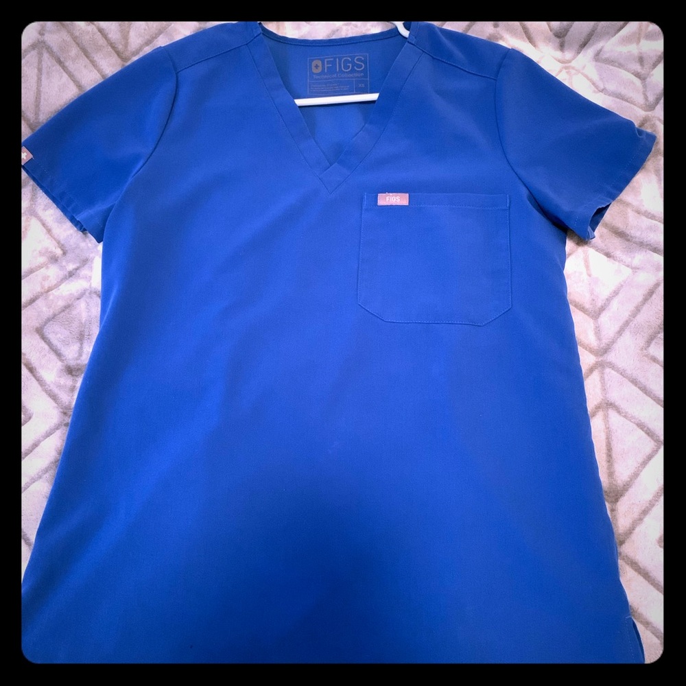 FIGS Scrub Top XS Royal Blue